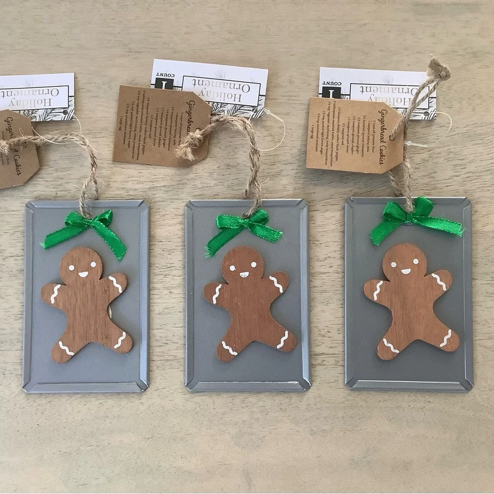 3 Target Bullseye Gingerbread Cookie Sheet Ornaments